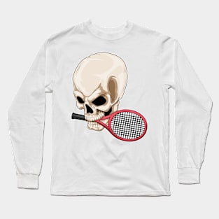 Skull Tennis Tennis racket Long Sleeve T-Shirt